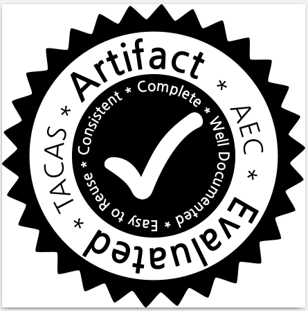 TACAS 2018 Artifact Evaluation Badge